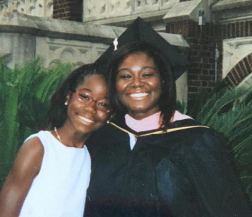 Jasmine and Cnhthia Kudji at graduation